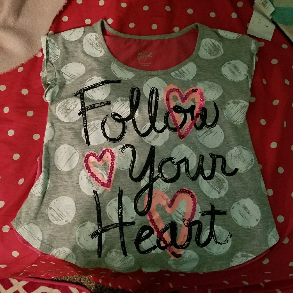Girls shirt size 10 justice